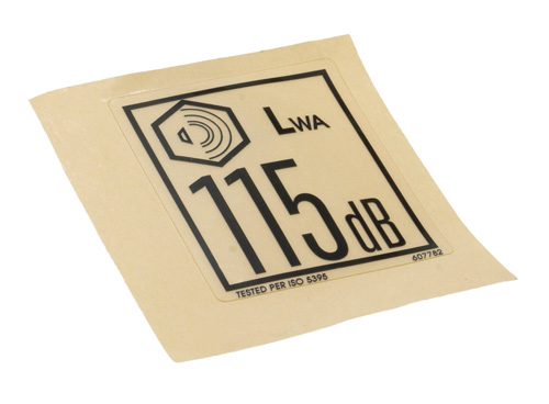 607782 – Decal, DBA 115 ISO by Hustler