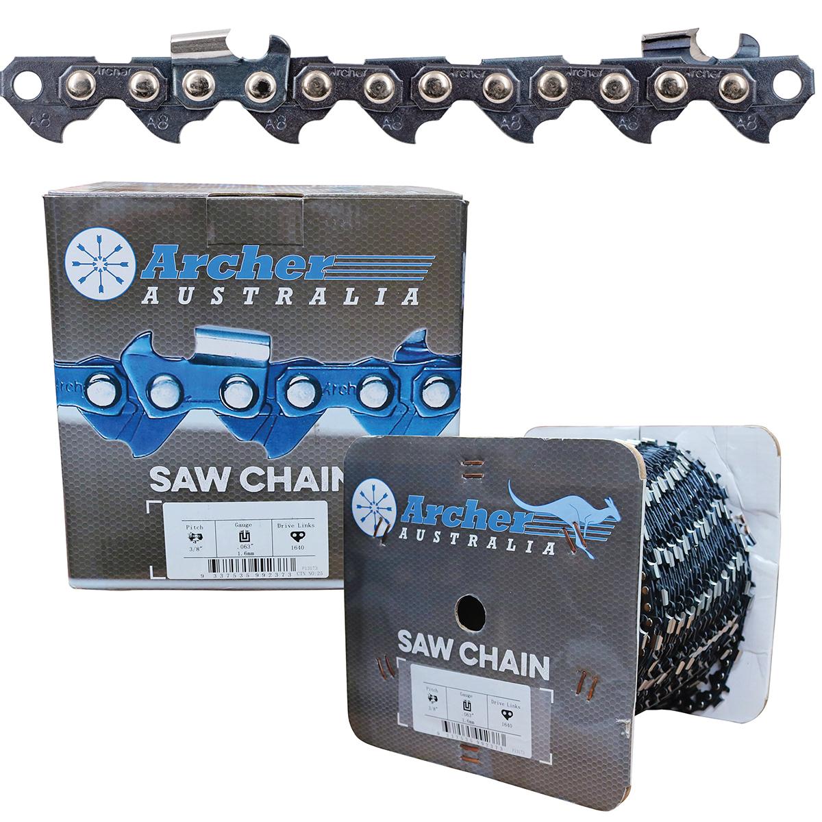 Chainsaw Chain - 3/8", .058", Semi Chisel 100ft, Skip Tooth - A-058-100R-ST by Jakmax