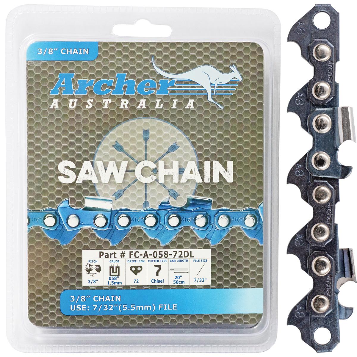 Chainsaw Chain - 3/8", .058", Semi Chisel 25ft, Ripping - A-058-25R-RP by Jakmax