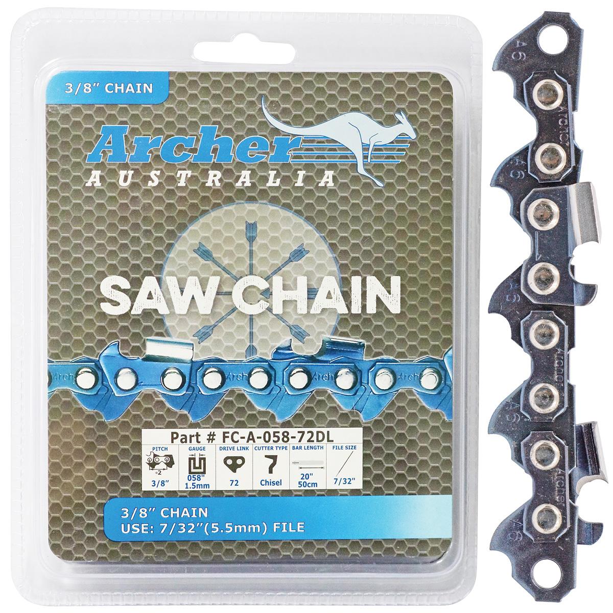 Chainsaw Chain - 3/8", .063", Semi Chisel 25ft, Ripping - A-063-25R-RP by Jakmax
