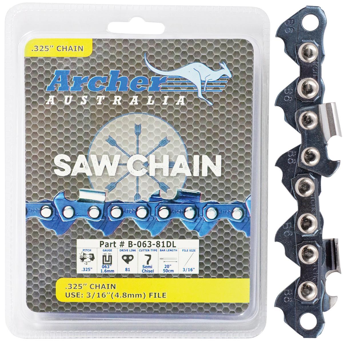 Chainsaw Chain - .325", .063", Semi Chisel 100ft, Ripping - B-063-100R-RP by Jakmax