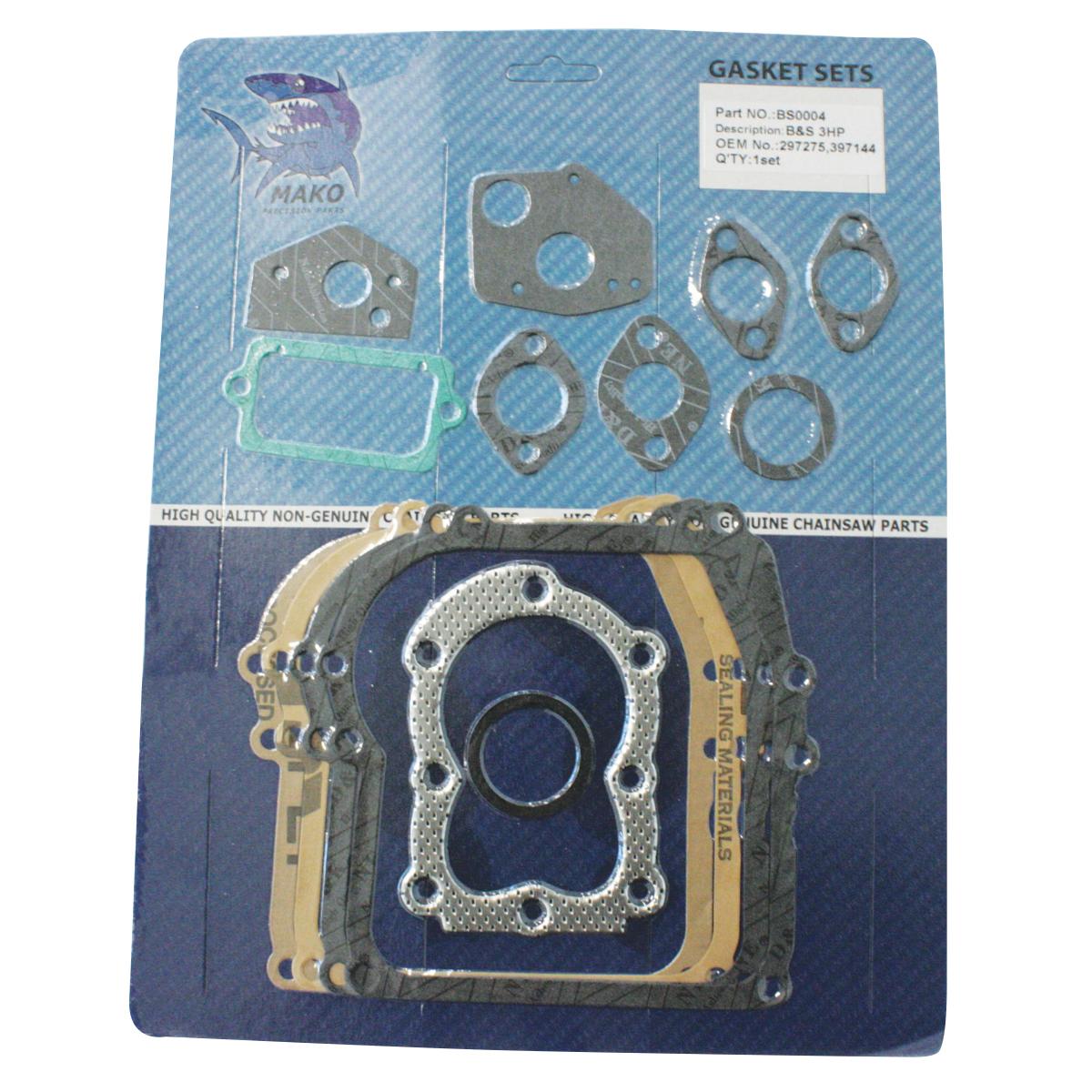 Gasket Set - Briggs - 297275, 397144, 495602 - BS0004 by Jakmax