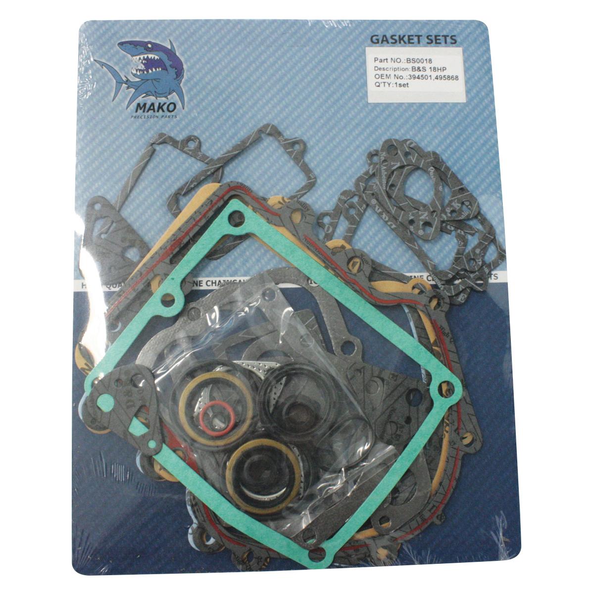 Gasket Set - Briggs - 394501, 491856, 495868 - BS0018 by Jakmax