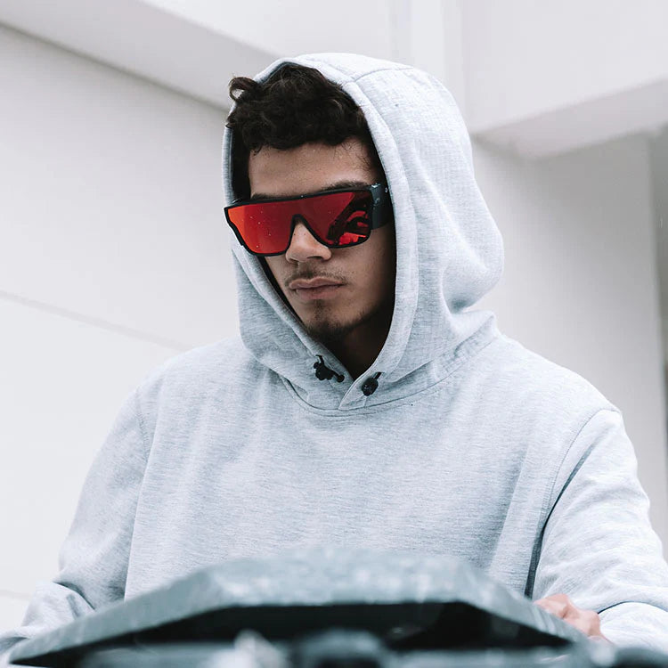 PMBRT100 - Primes Matte Black Frame Reflectors Red Lens