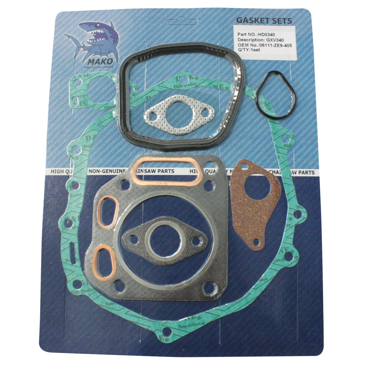 Gasket Set - Honda GXV340 - 06111-ZE9-405 - HD0340 by Jakmax