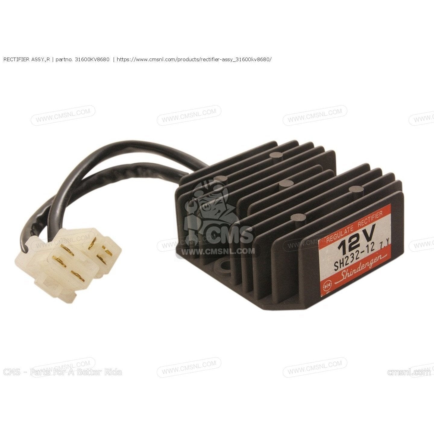 Z800 Rectifier 31700 ZE8 003 - Rectifyer Assy by Honda – Outdoor Power Parts