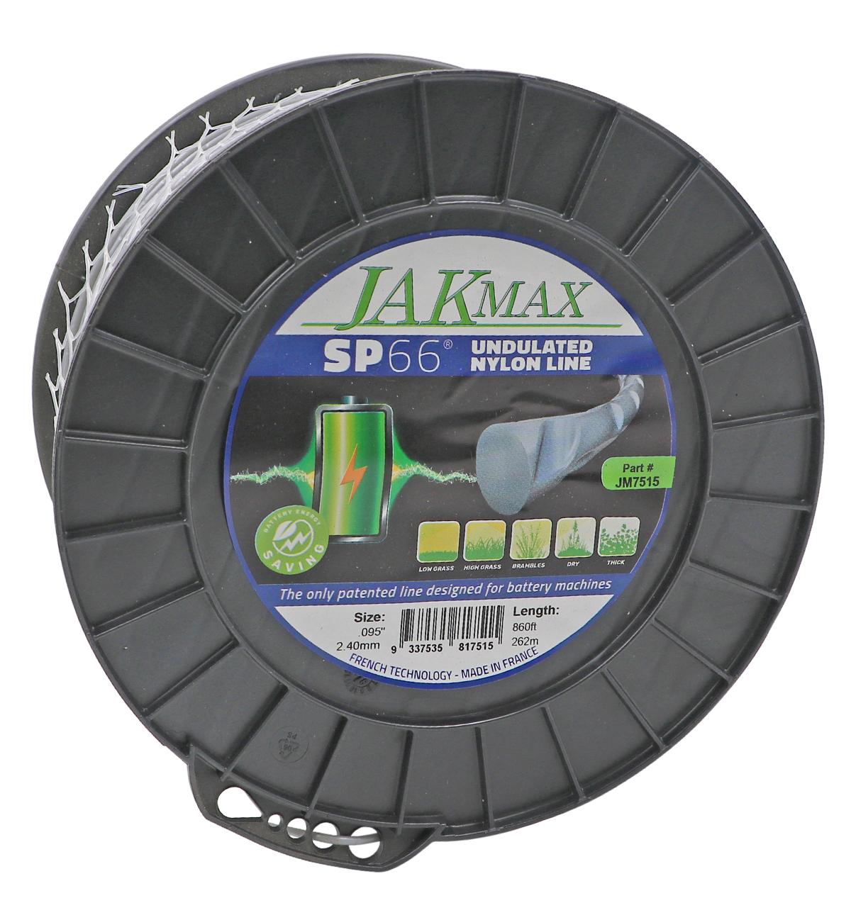 3lb Reel - .120"/3.00mm - SP66 Undulated Nylon Line - JM7517 by Jakmax