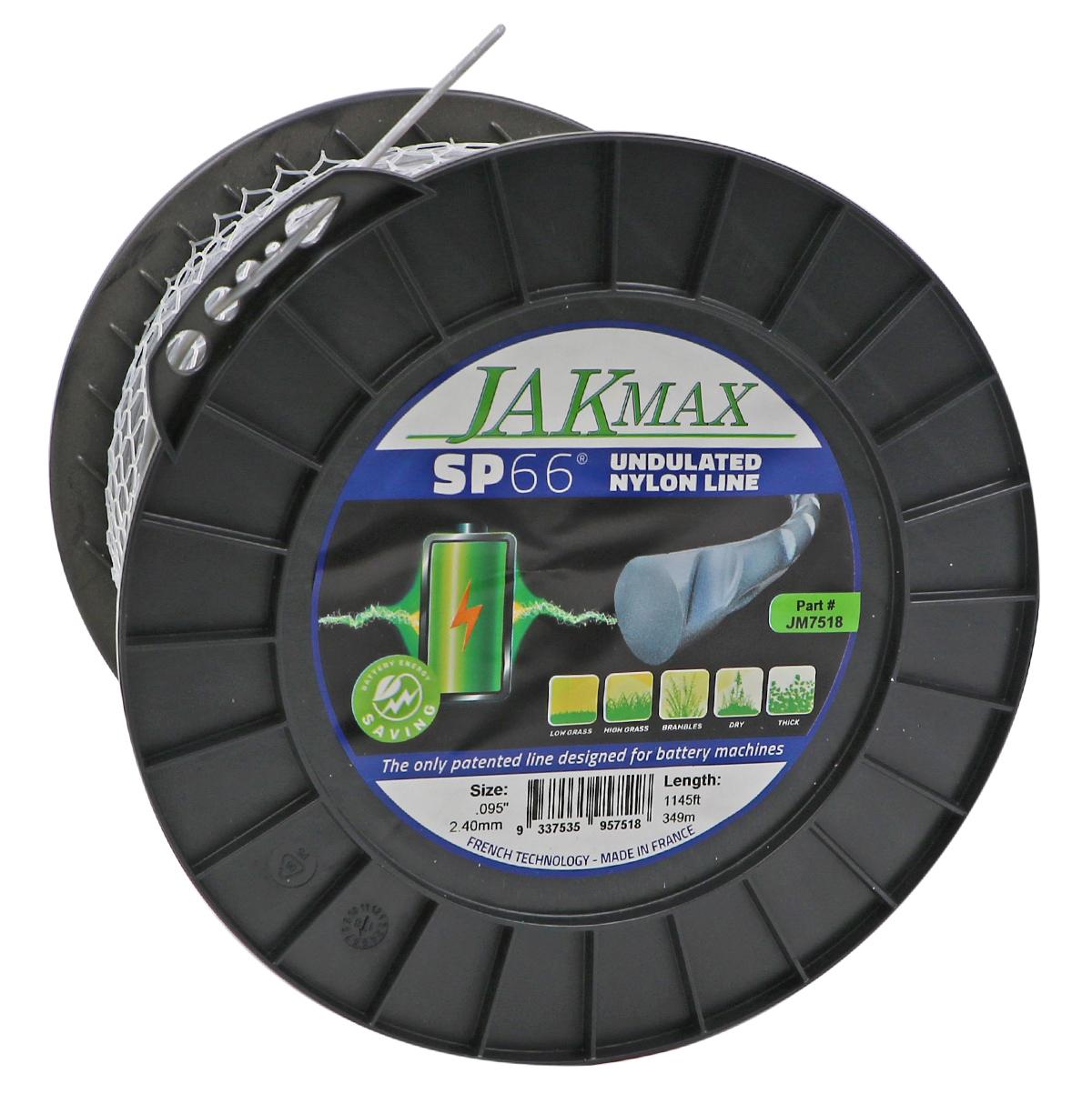 5lb Reel - .105"/2.65mm - SP66 Undulated Nylon Line - JM7519 by Jakmax