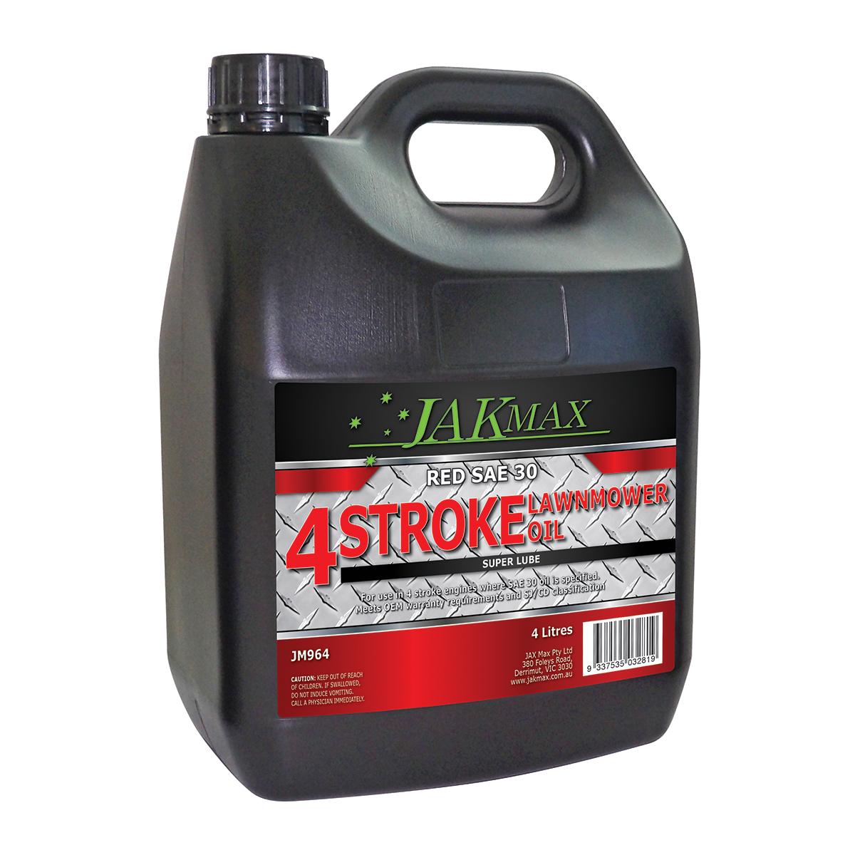 SAE 30 (Red) - 4 Litre (4 x 4 Litre) - JM964 by Jakmax