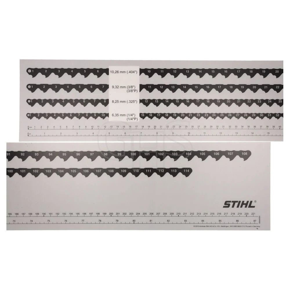 Sticker Chain Link Measure by STIHL