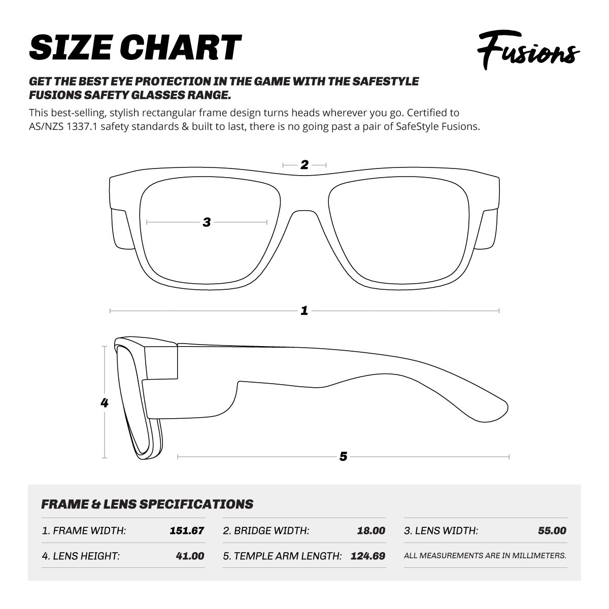 SSDFBLP100 - Fusions Blue Frame Polarised Lens